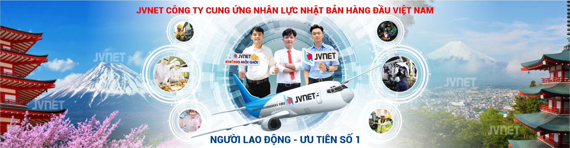 Công ty xuất khẩu lao động Nhật Bản uy tín JVNET